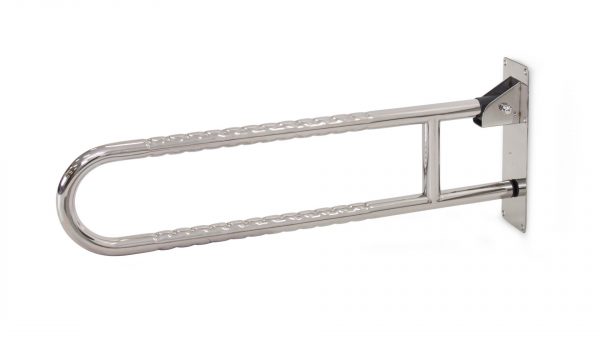 Stainless Steel Folding Toilet Grab Rail * - Image 2